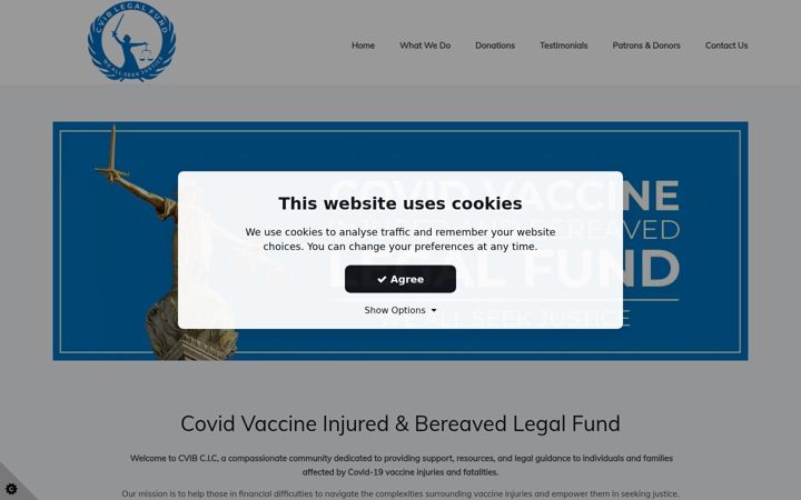 Screenshot of cviblegalfund.co.uk