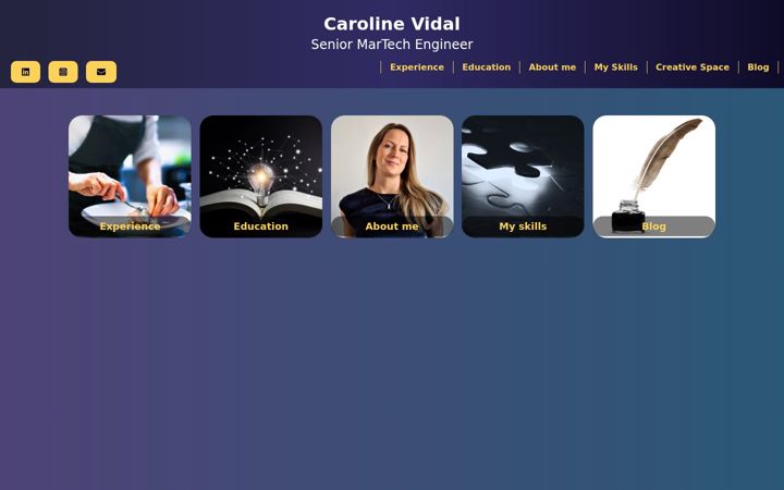 Screenshot of cvidal.se