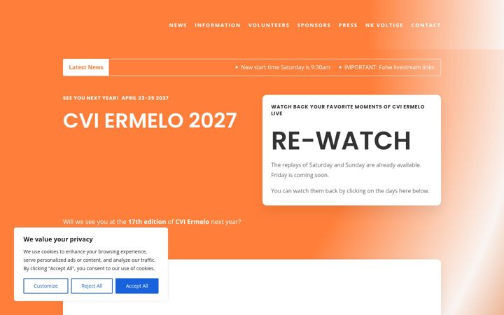 Screenshot of cviermelo.nl
