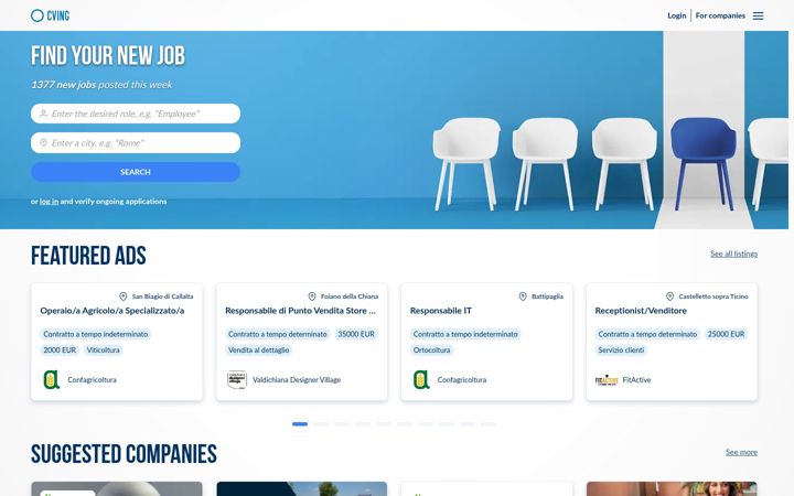 Screenshot of cving.com