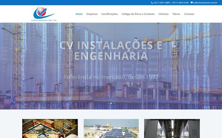 Екранна снимка на cvinstalacoes.com.br