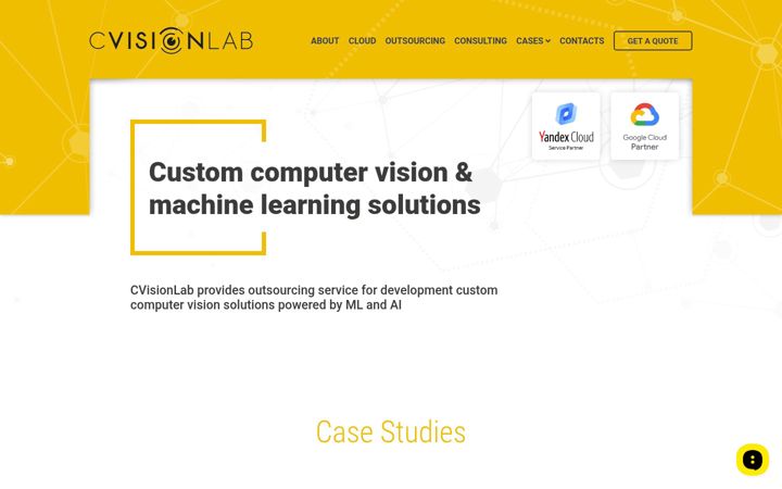 Screenshot of cvisionlab.com