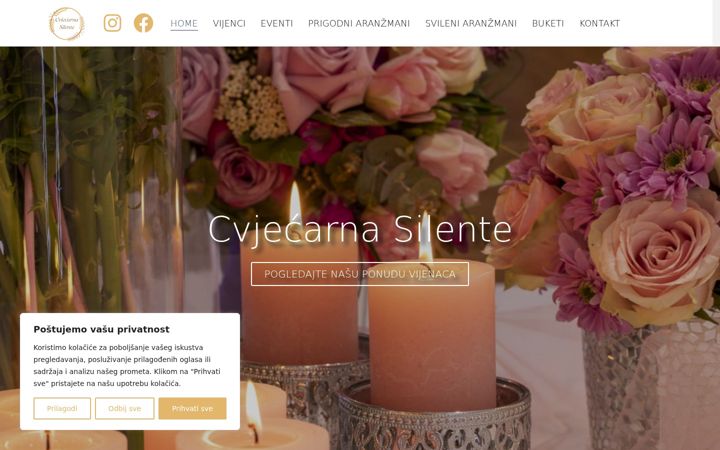 Screenshot of cvjecarnasilente.com