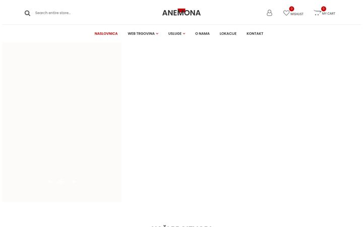 Snimka zaslona za cvjecarnica-anemona.hr