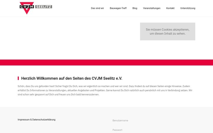 Screenshot of cvjm-seelitz.de