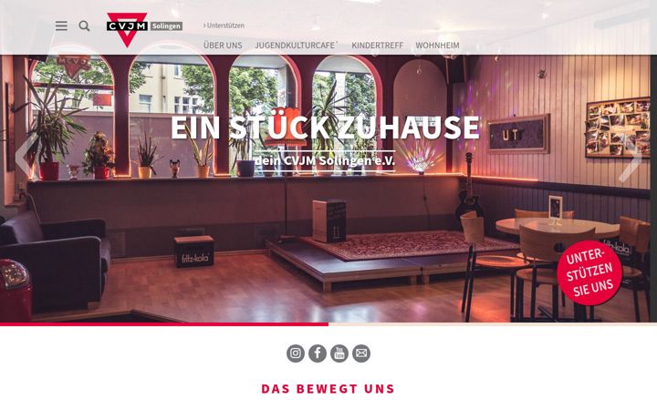 Screenshot of cvjm-solingen.de
