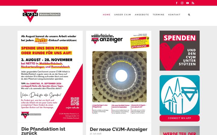 Screenshot of cvjm-wh.de