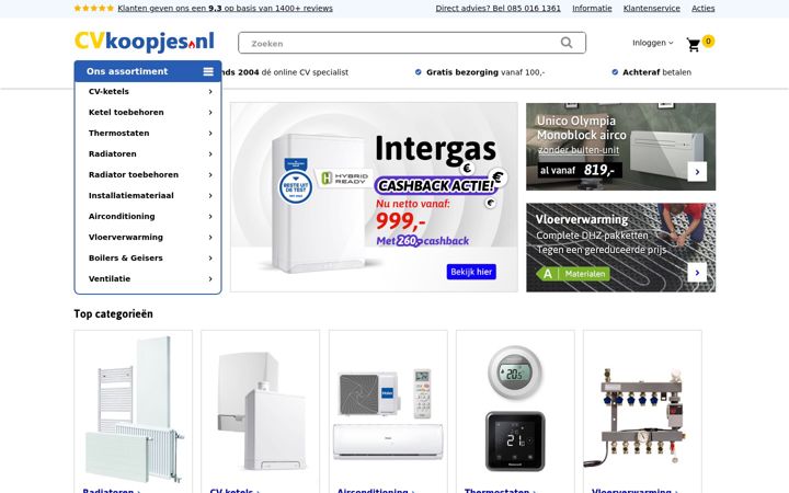 Screenshot of cvkoopjes.nl