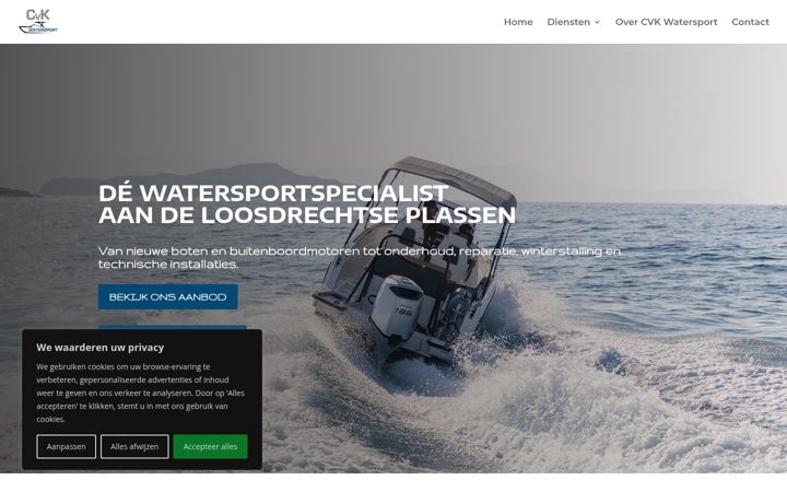 Screenshot of cvkwatersport.nl