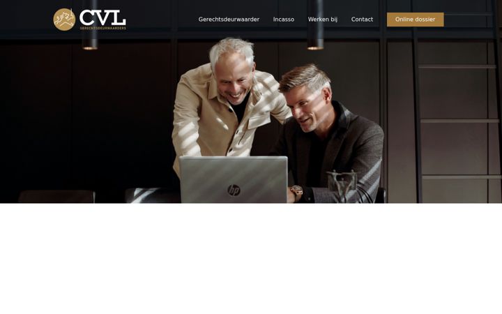 Screenshot von cvl-incasso.nl