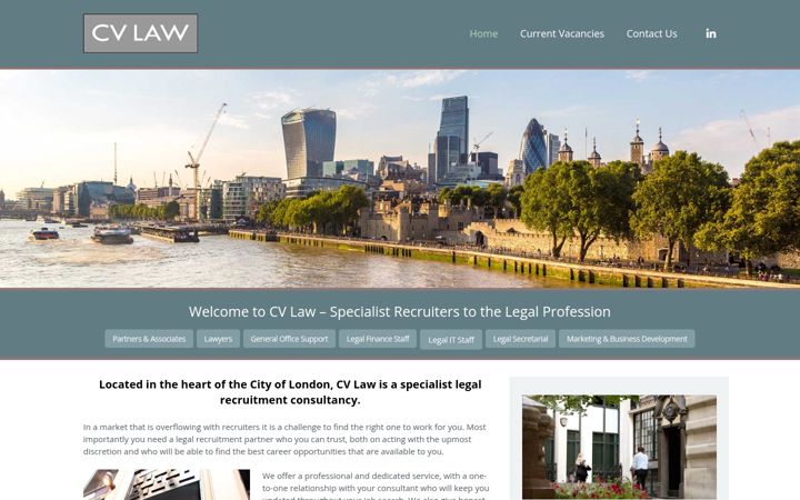 Screenshot of cvlaw.co.uk