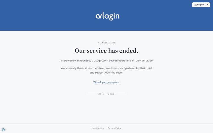 Screenshot of cvlogin.com