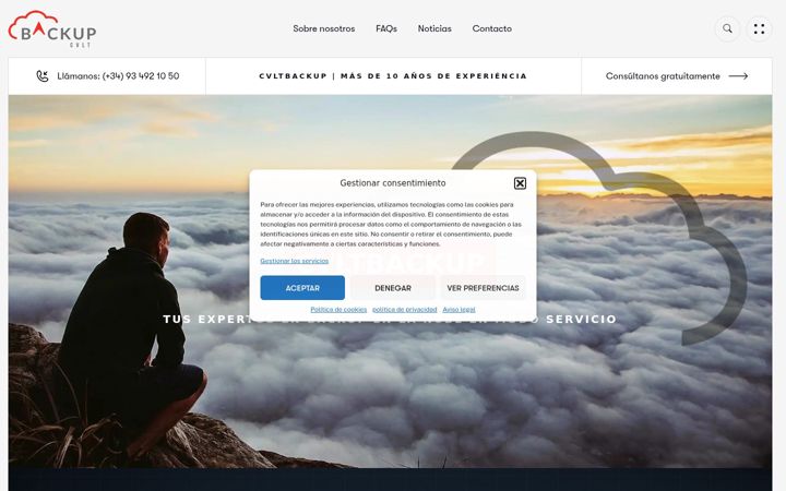 Screenshot of cvltbackup.com