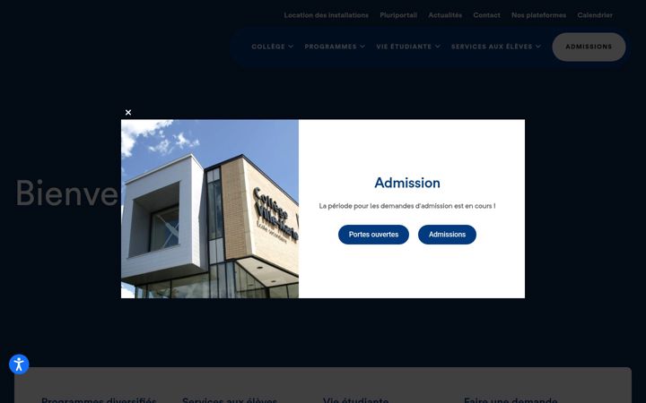 Screenshot of cvmarie.qc.ca