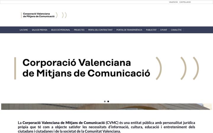 Screenshot of cvmc.es