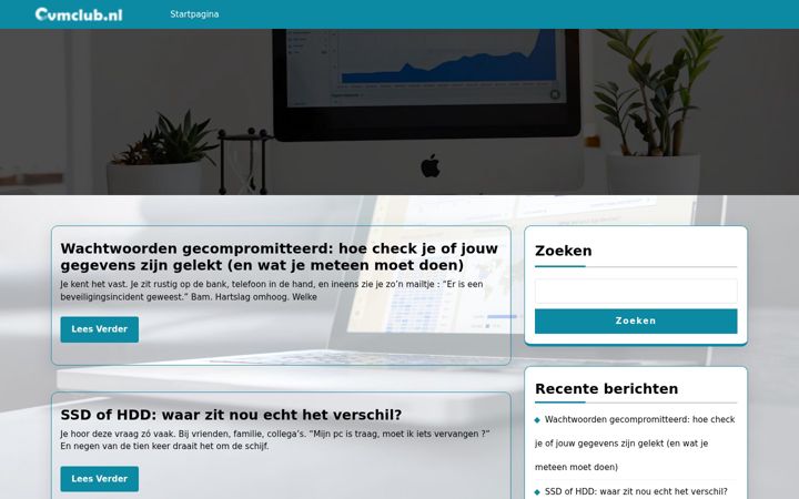 Screenshot of cvmclub.nl