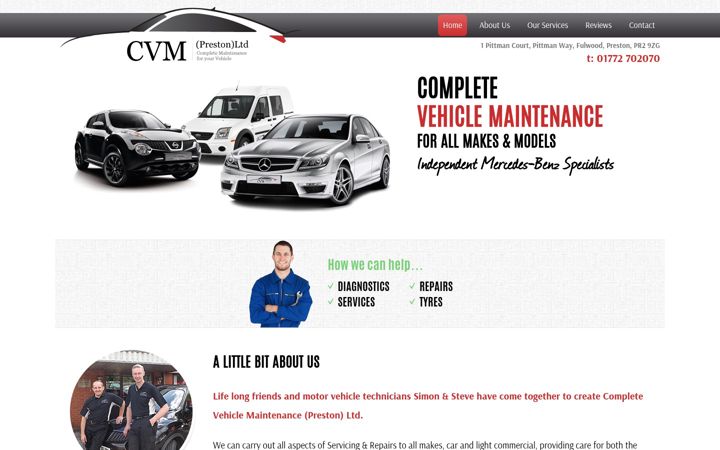 Screenshot of cvmpreston.co.uk