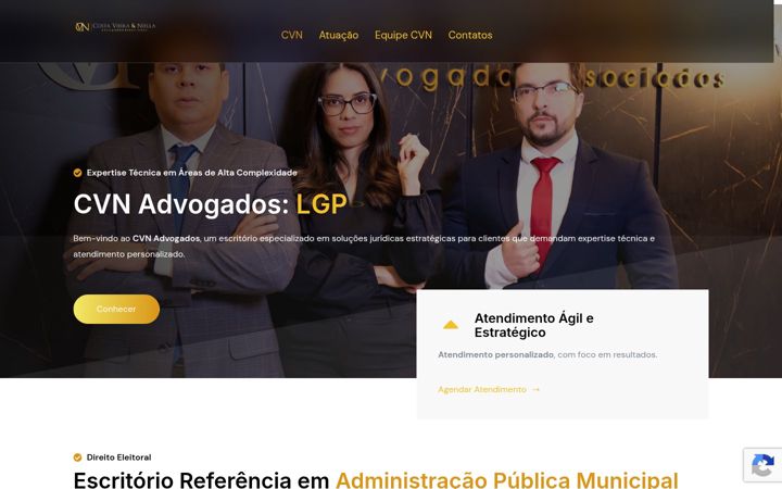 Screenshot of cvnadvogados.com.br