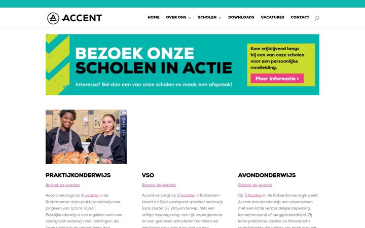 Screenshot of cvoaccent.nl