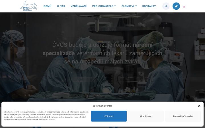 Screenshot van cvos.cz