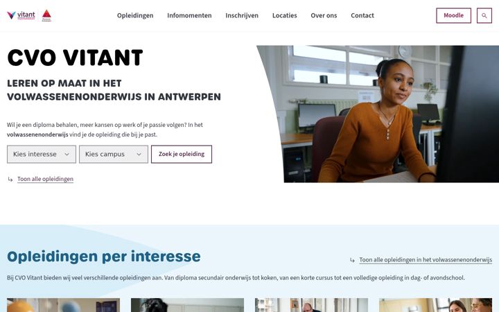 Screenshot of cvovitant.be