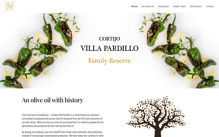 Screenshot of cvpoliveoil.com