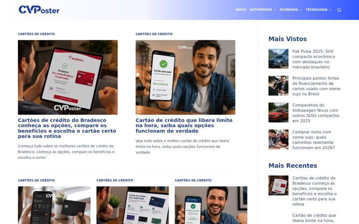 Screenshot of cvposter.com