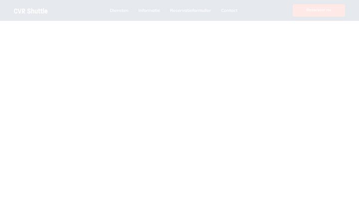 Screenshot stránky cvr-shuttle.be