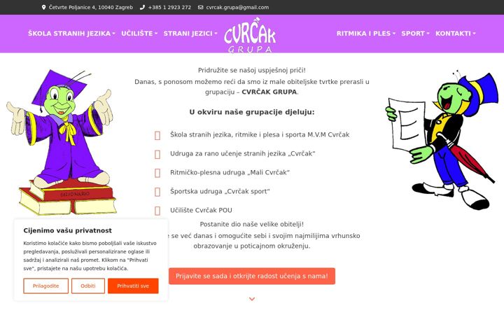 Screenshot of cvrcakgrupa.com