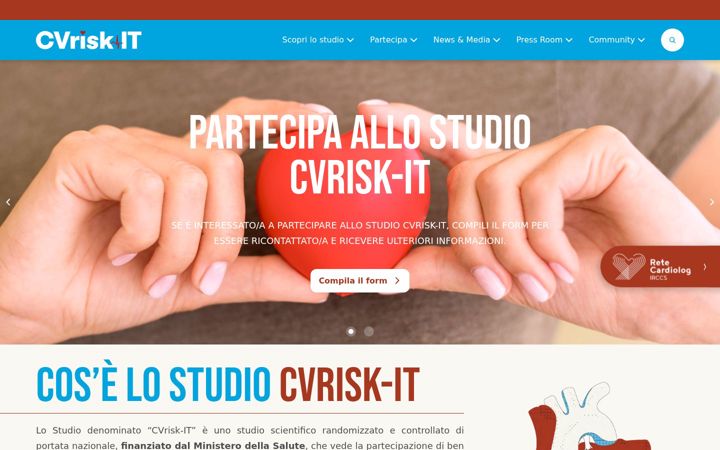 Screenshot of cvrisk.it