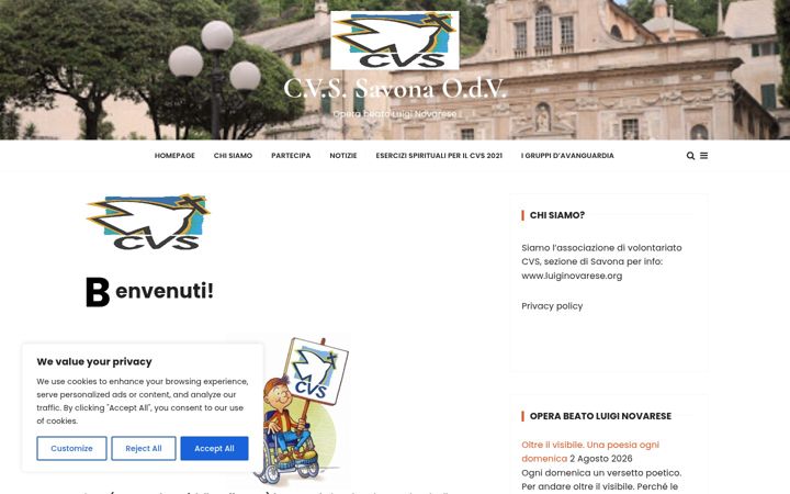 Skjermbilde av cvs-savona.it