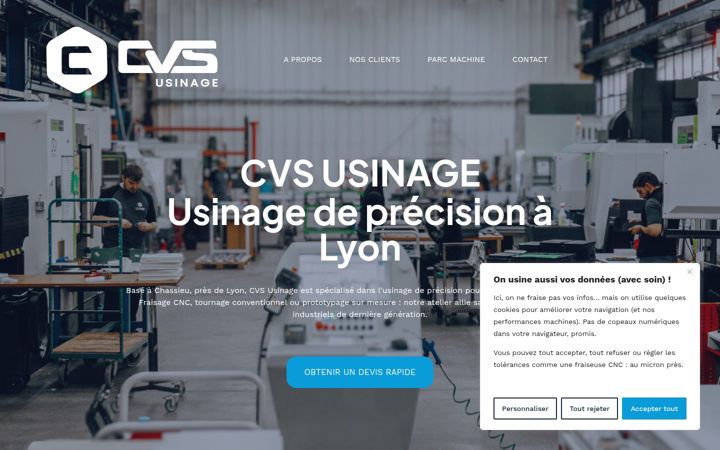 Screenshot of cvs-usinage.fr