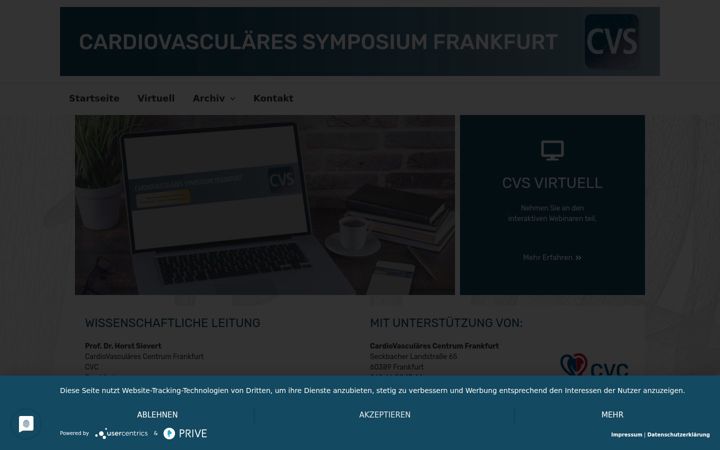 Screenshot of cvsfrankfurt.de