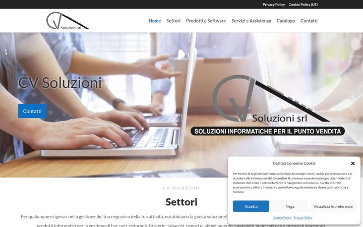 Screenshot of cvsoluzioni.it