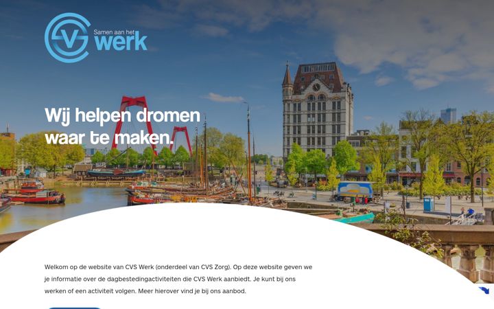 Skærmbillede af cvswerk.nl