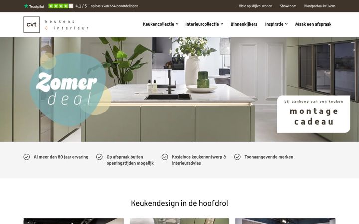 Screenshot of cvt.nl