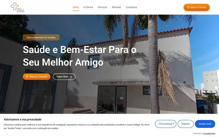 Screenshot of cvtaralhao.pt