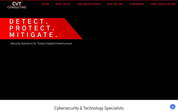 Screenshot of cvtconsultingllc.com