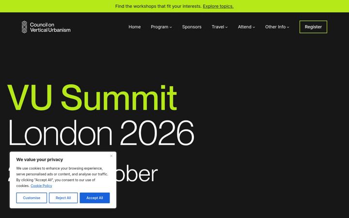 Screenshot of cvuconference.com