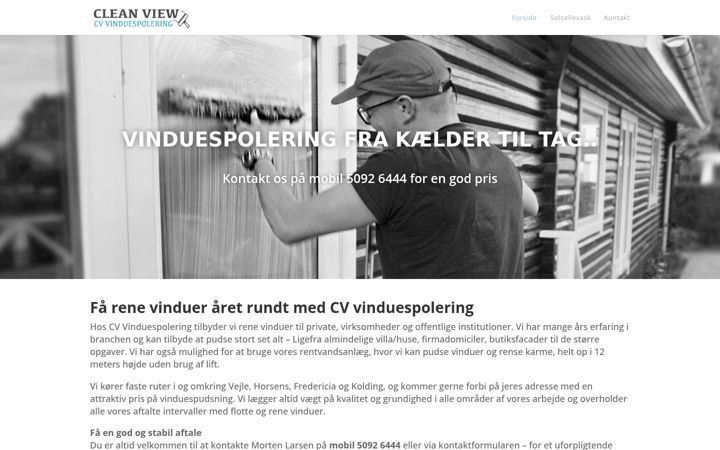 Screenshot ta' cvvinduespolering.dk