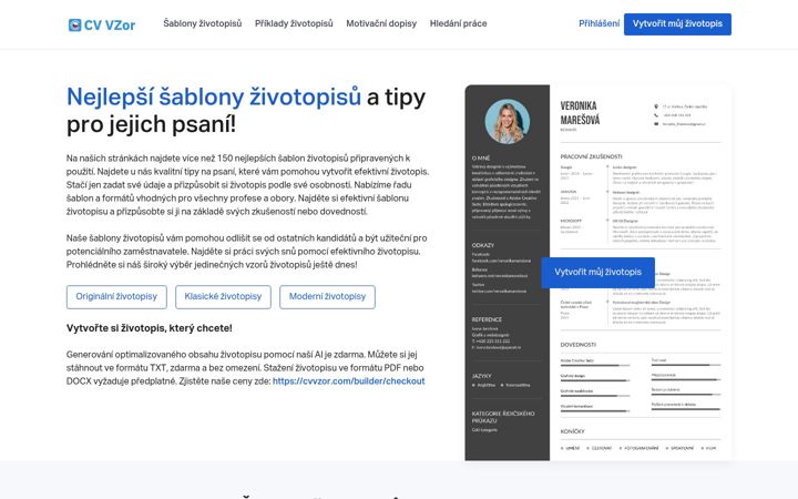 Screenshot of cvvzor.com