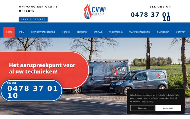 Snímek obrazovky cvw-sanitair-verwarming-epdm.be