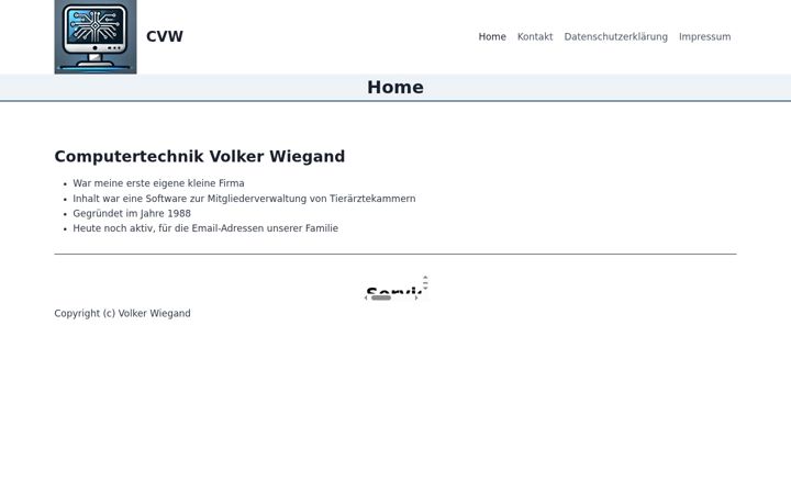 Screenshot of cvw.de