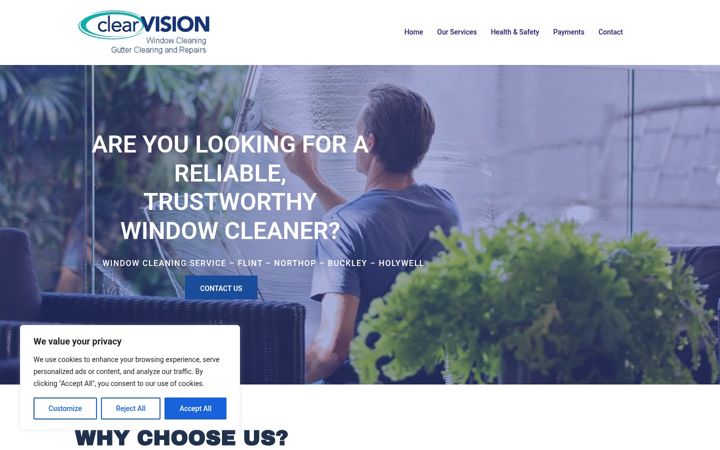 Screenshot of cvwindowcleaning.info