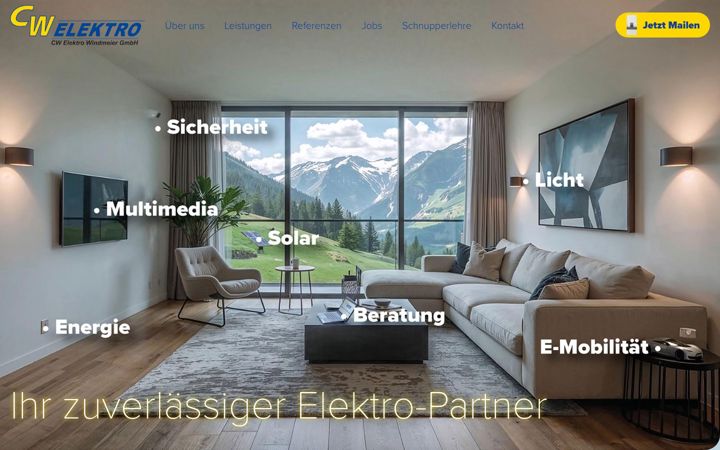 Screenshot of cw-elektro.ch