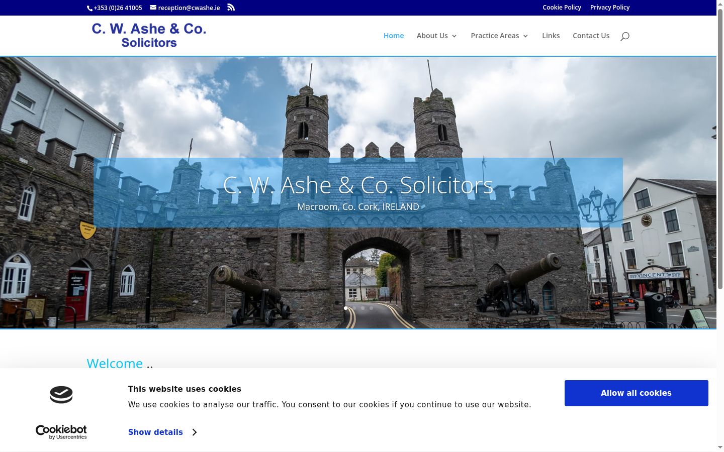 Capture d'écran de la bannière de consentement affichée avant toute interaction