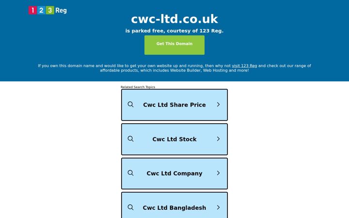 Screenshot of cwc-ltd.co.uk