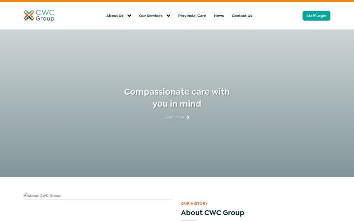 Screenshot of cwcgroup.org