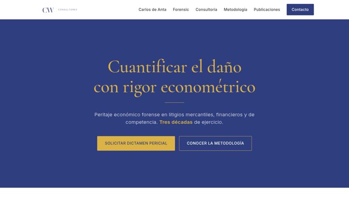 Screenshot of cwconsultores.com