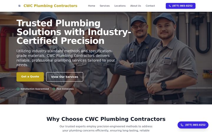 Screenshot του cwcplumbing.co